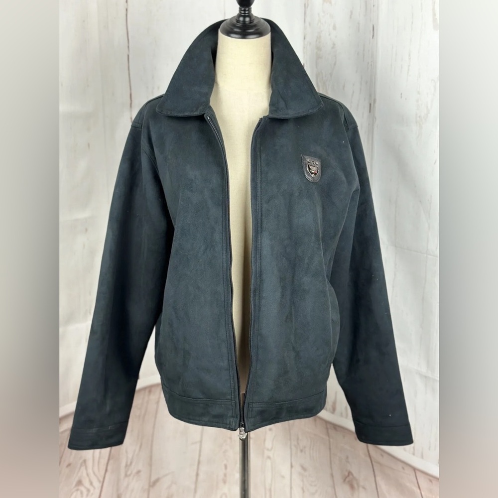 EA COLLECTION Italy Style Suede Leather Jacket